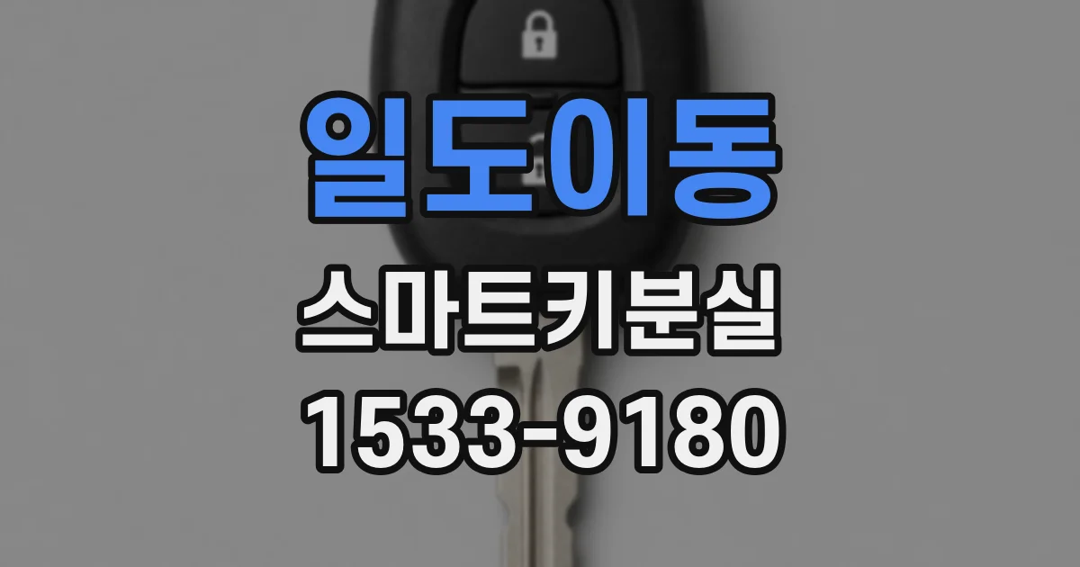 일도이동 스마트키분실