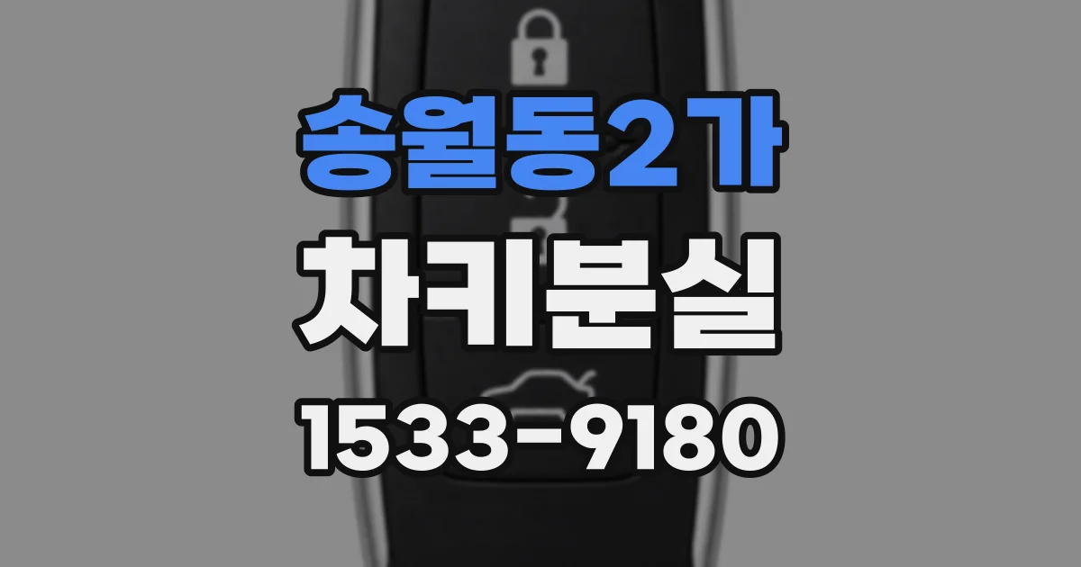 송월동2가 차키분실