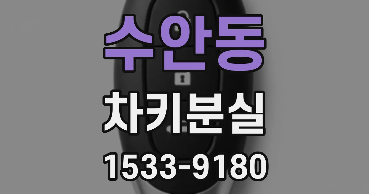 수안동 차키분실
