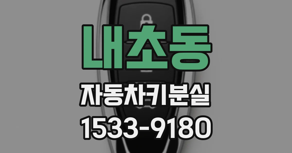 내초동 자동차키분실