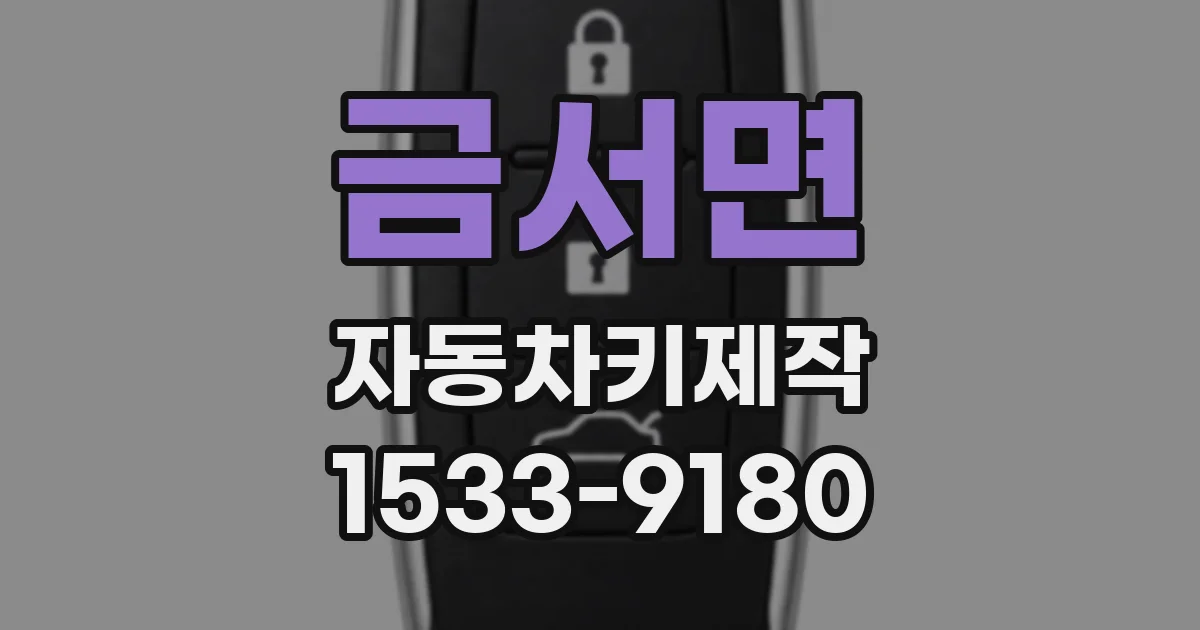금서면 자동차키제작