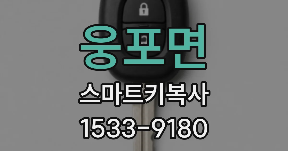 웅포면 스마트키복사