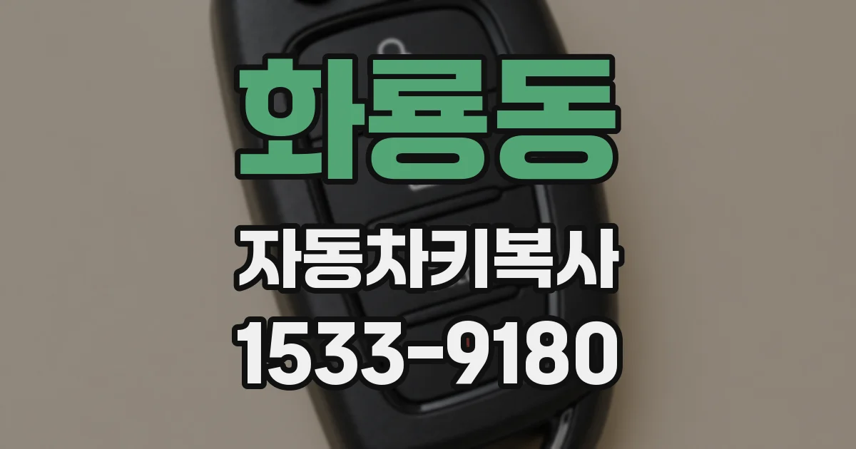 화룡동 자동차키복사
