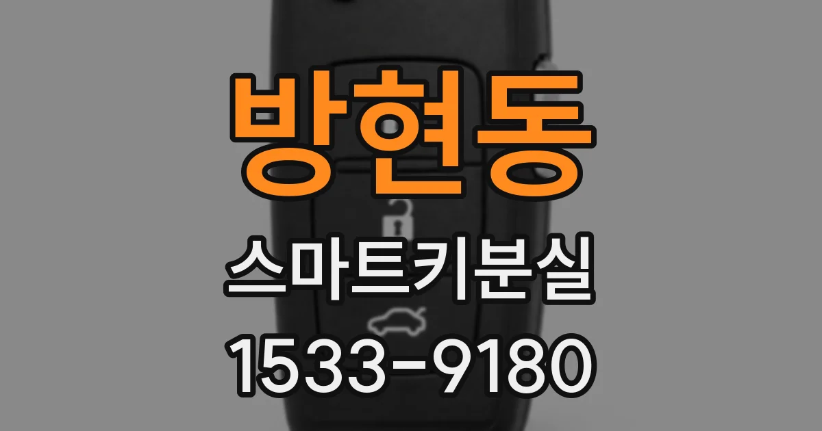 방현동 스마트키분실