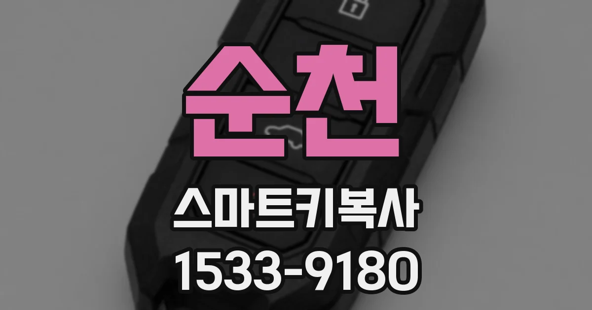 순천 스마트키복사