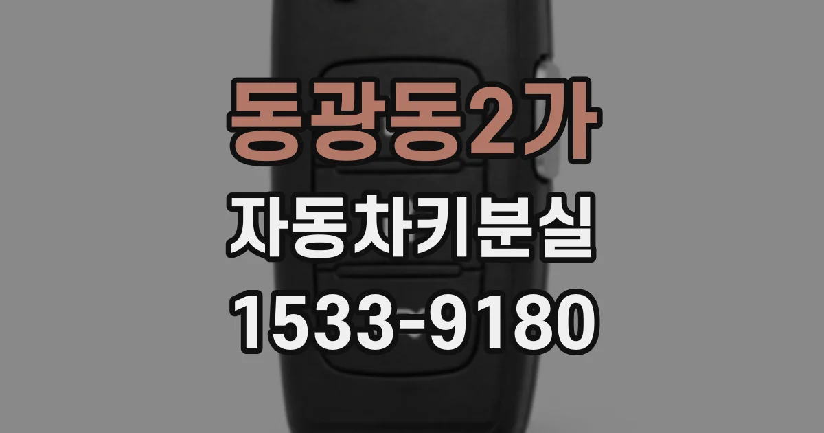 동광동2가 자동차키분실