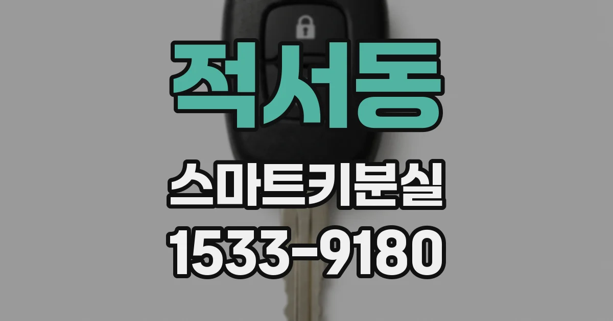적서동 스마트키분실