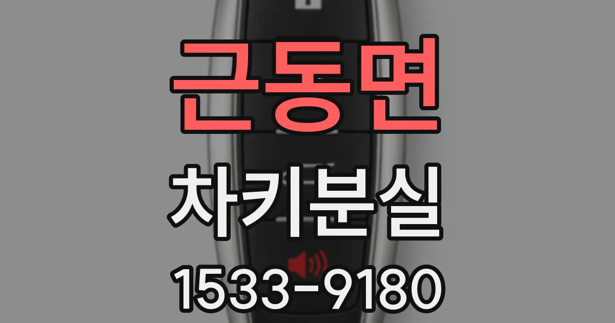 근동면 차키분실