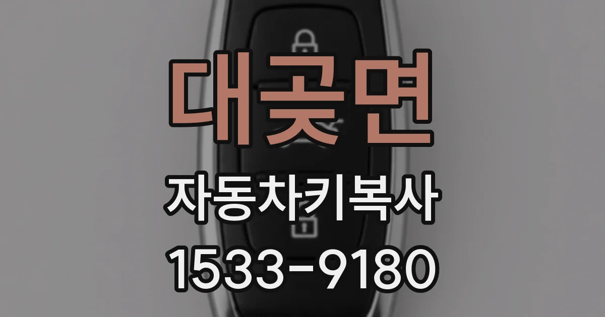대곶면 자동차키복사