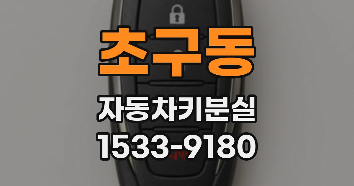 초구동 자동차키분실
