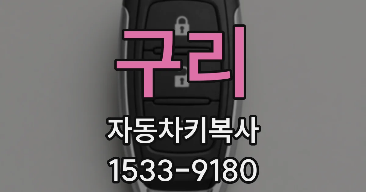 구리 자동차키복사
