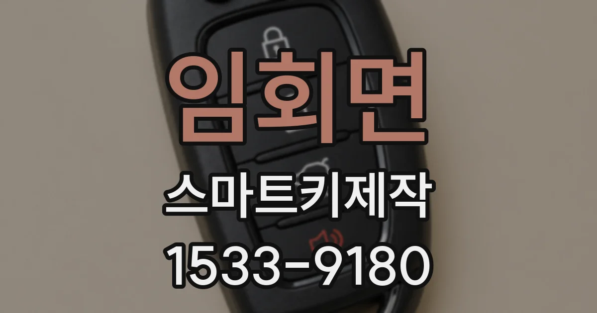 임회면 스마트키제작