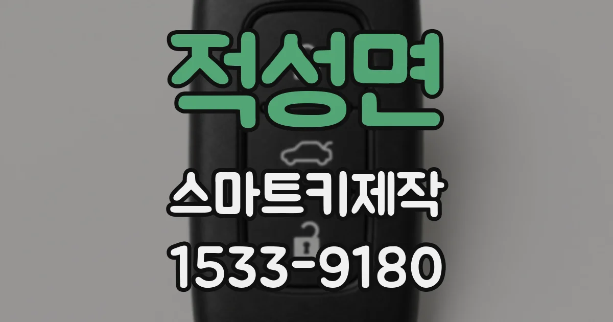 적성면 스마트키제작