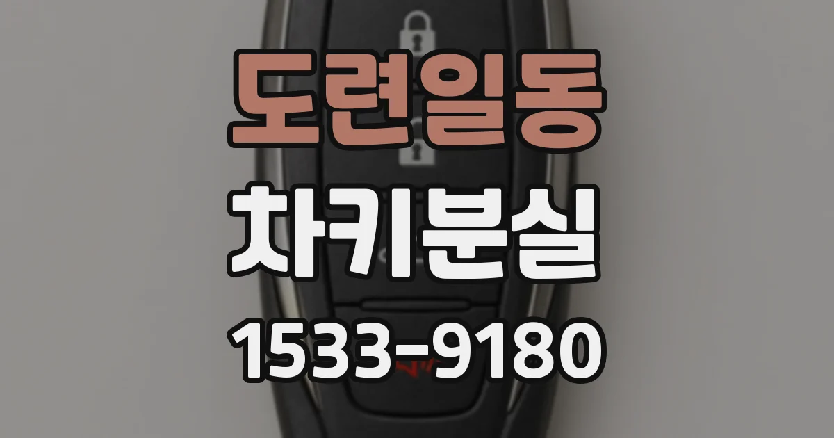 도련일동 차키분실