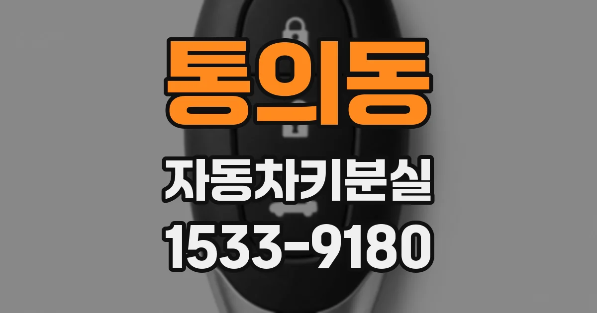 통의동 자동차키분실