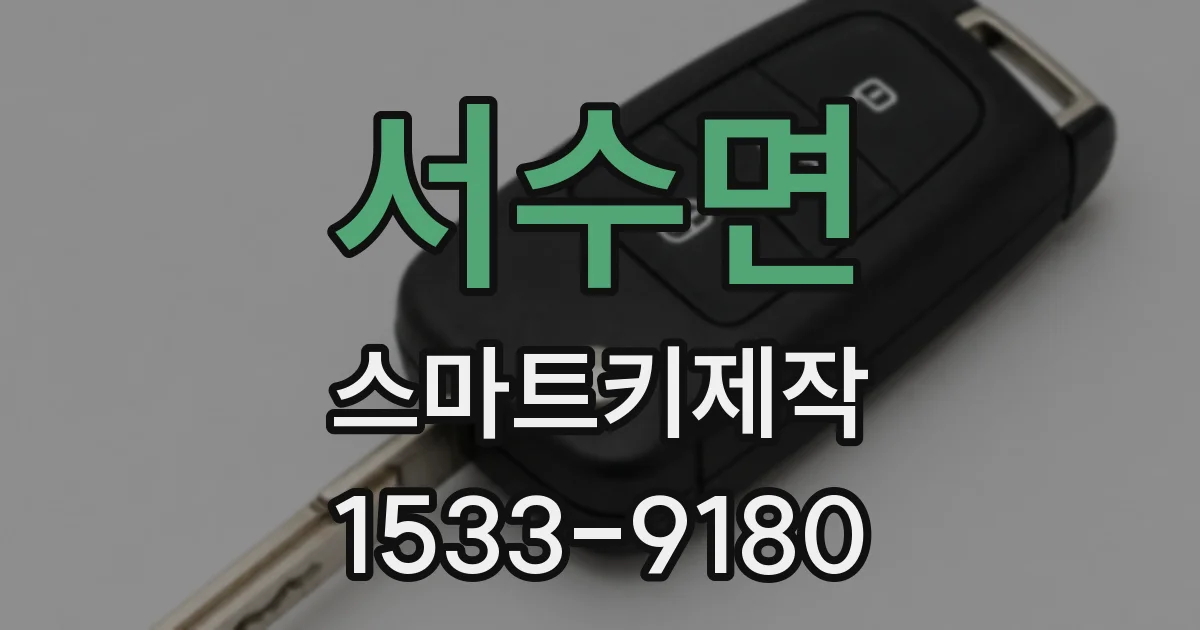 서수면 스마트키제작