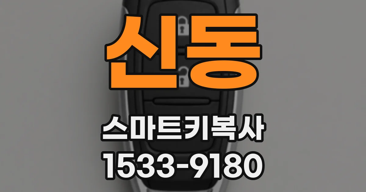 신동 스마트키복사