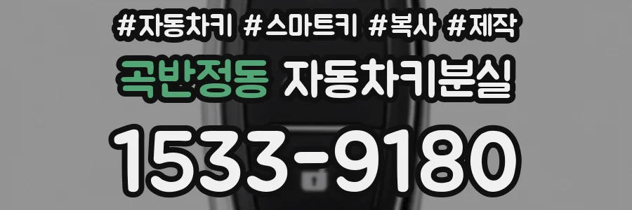 곡반정동 자동차키분실