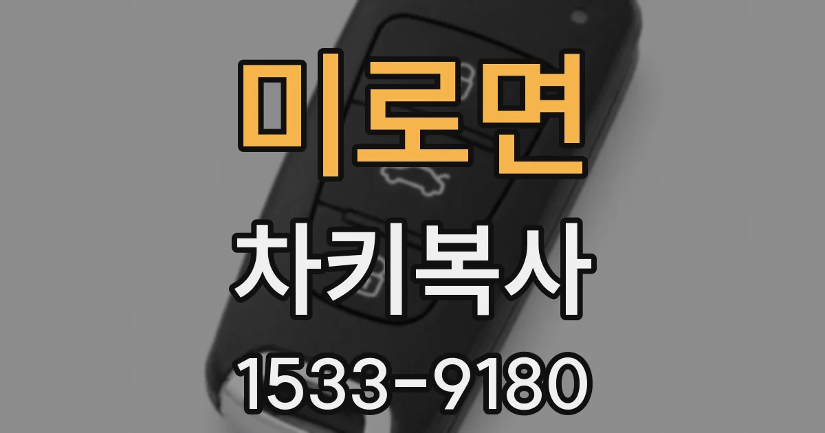 미로면 차키복사