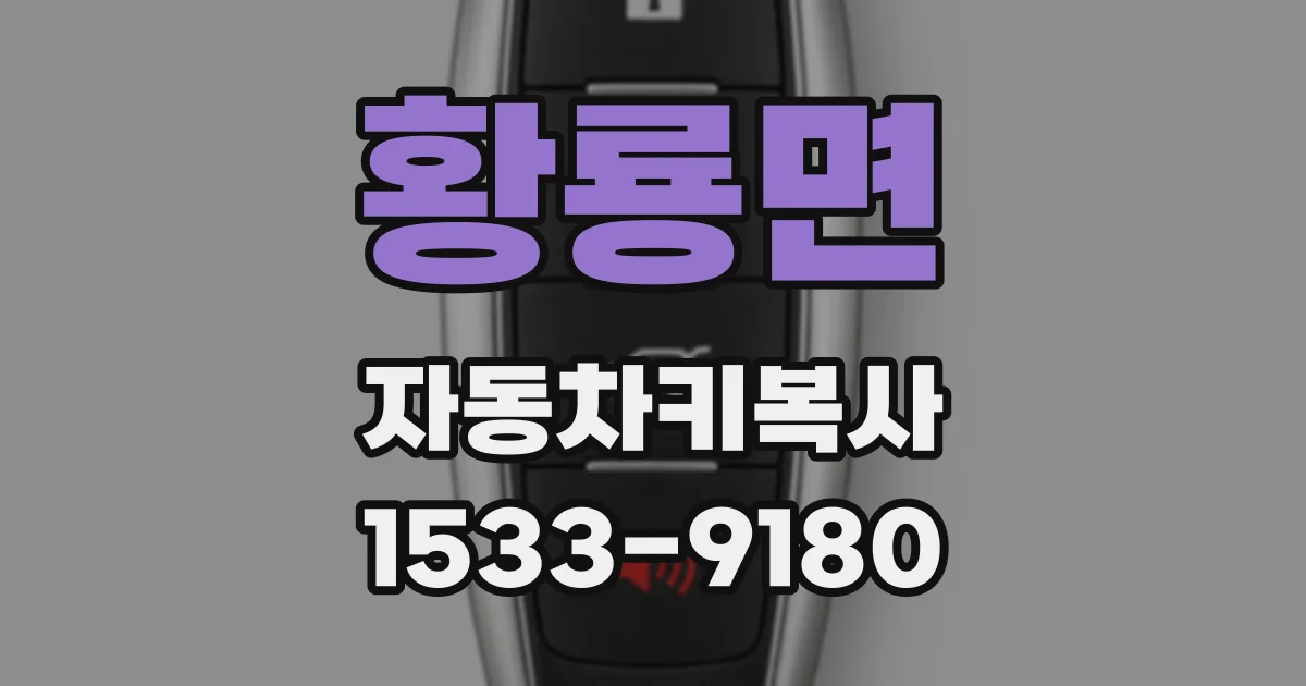 황룡면 자동차키복사