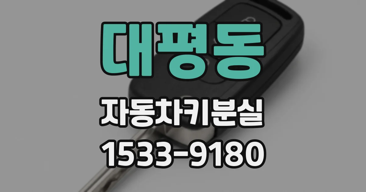 대평동 자동차키분실