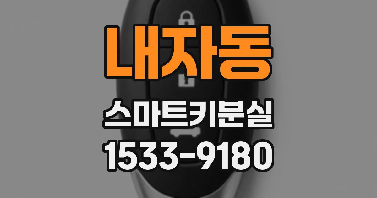 내자동 스마트키분실