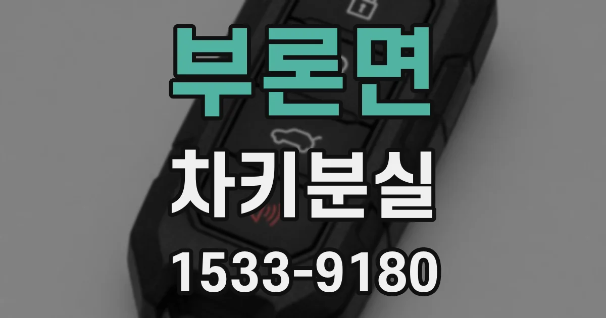 부론면 차키분실