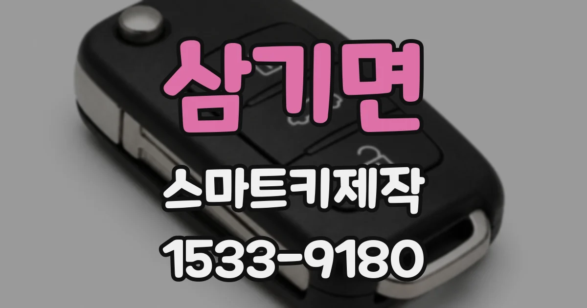 삼기면 스마트키제작