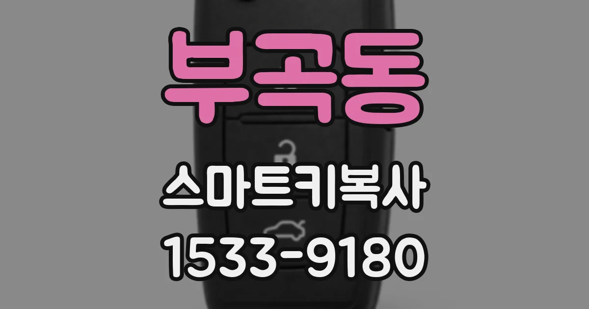 부곡동 스마트키복사