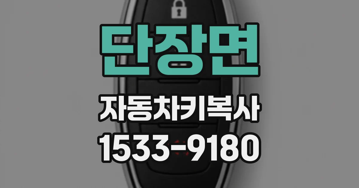 단장면 자동차키복사