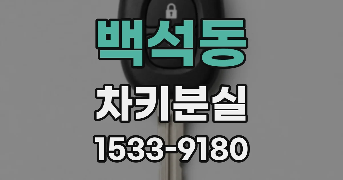 백석동 차키분실