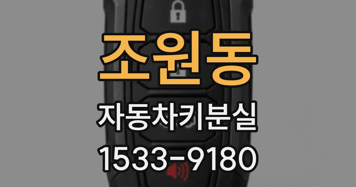 조원동 자동차키분실