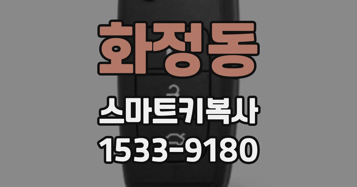화정동 스마트키복사