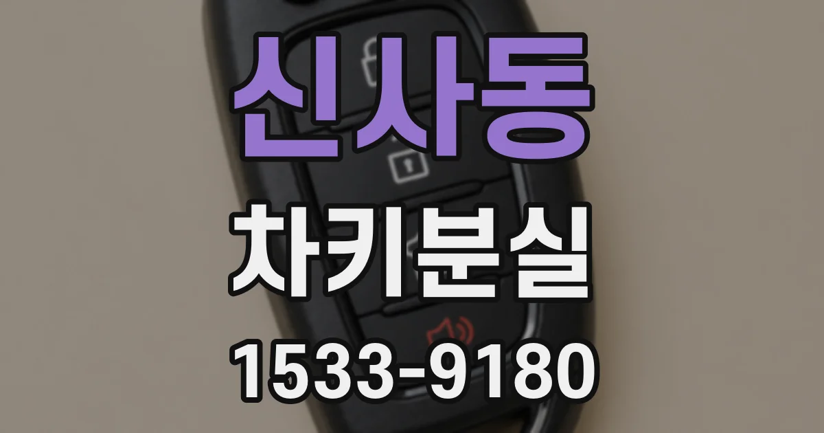 신사동 차키분실