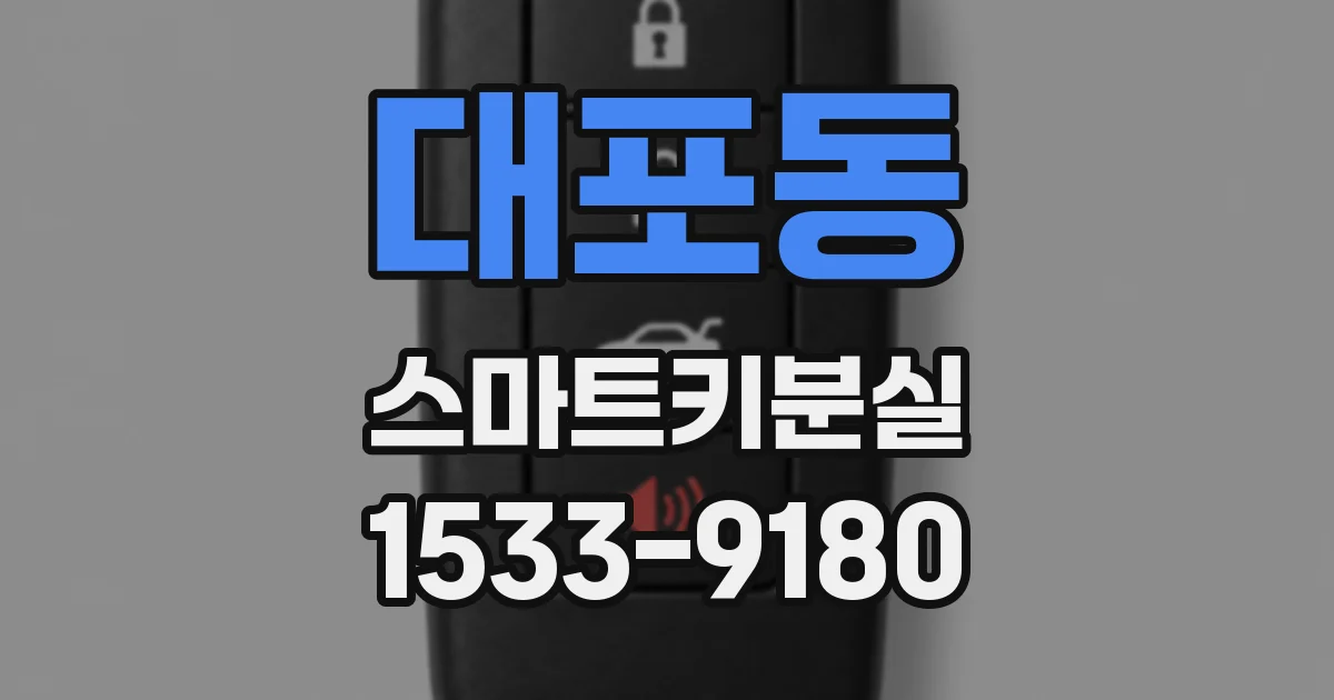 대포동 스마트키분실