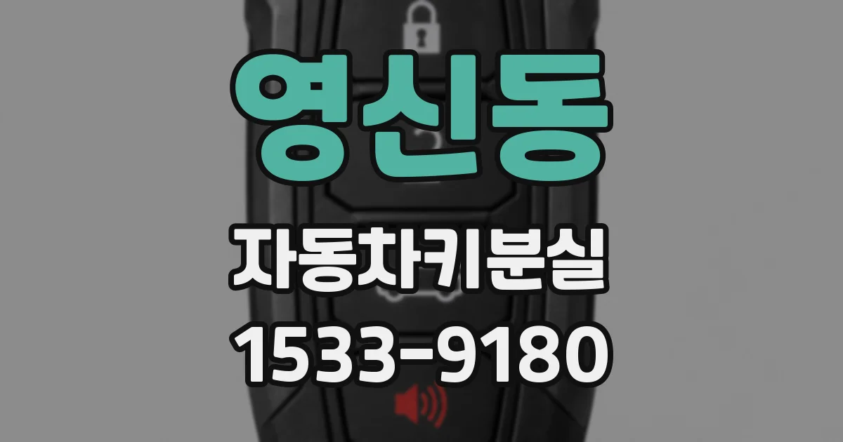 영신동 자동차키분실