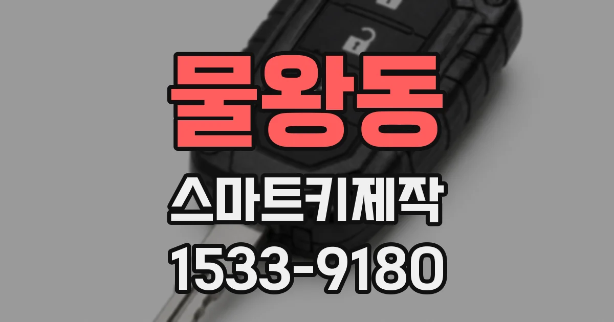 물왕동 스마트키제작
