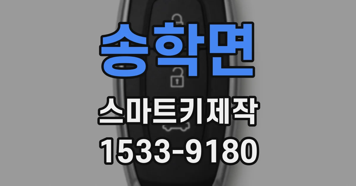 송학면 스마트키제작
