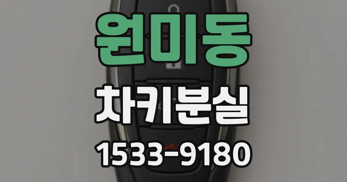 원미동 차키분실