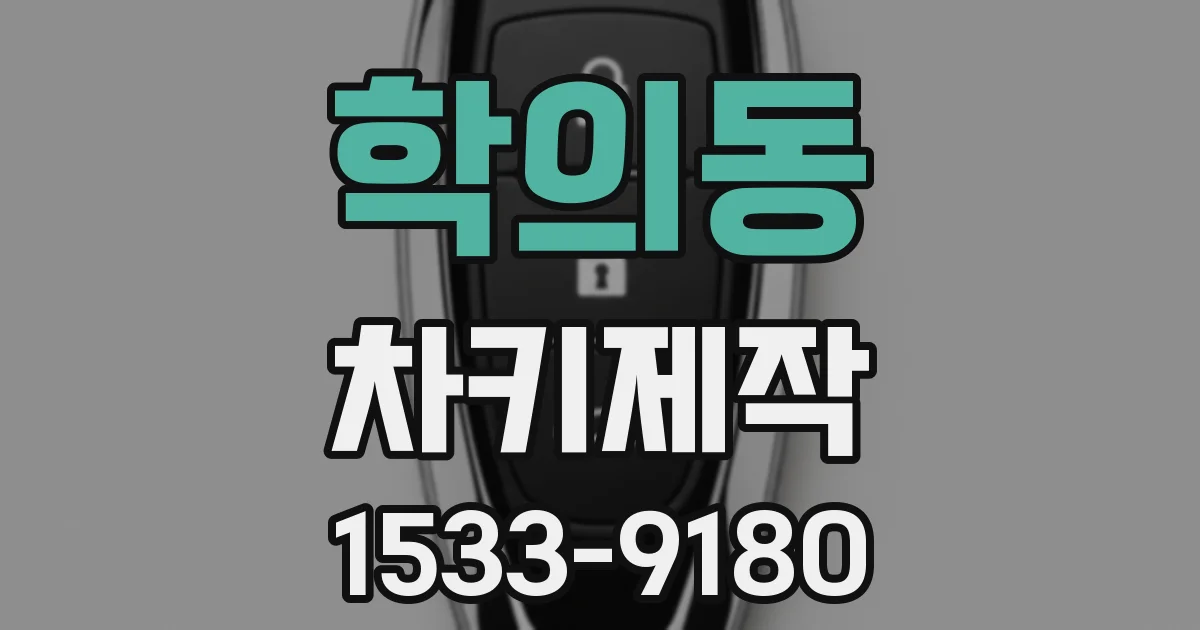 학의동 차키제작