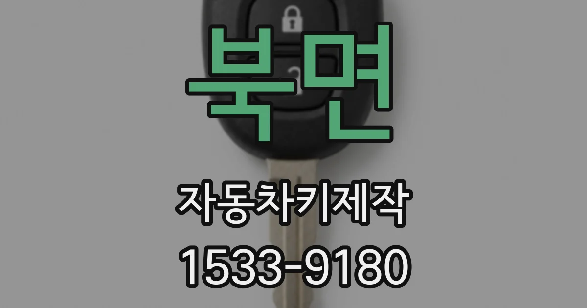 북면 자동차키제작