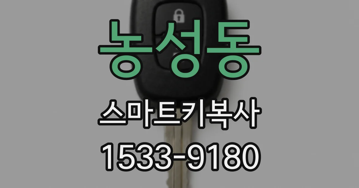 농성동 스마트키복사