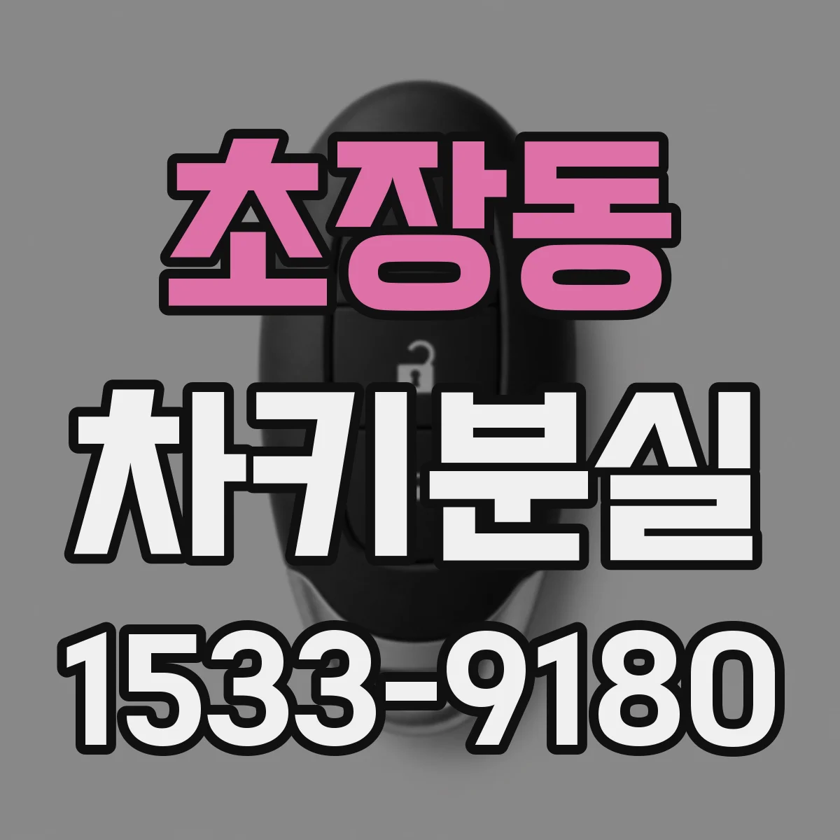 초장동 차키분실