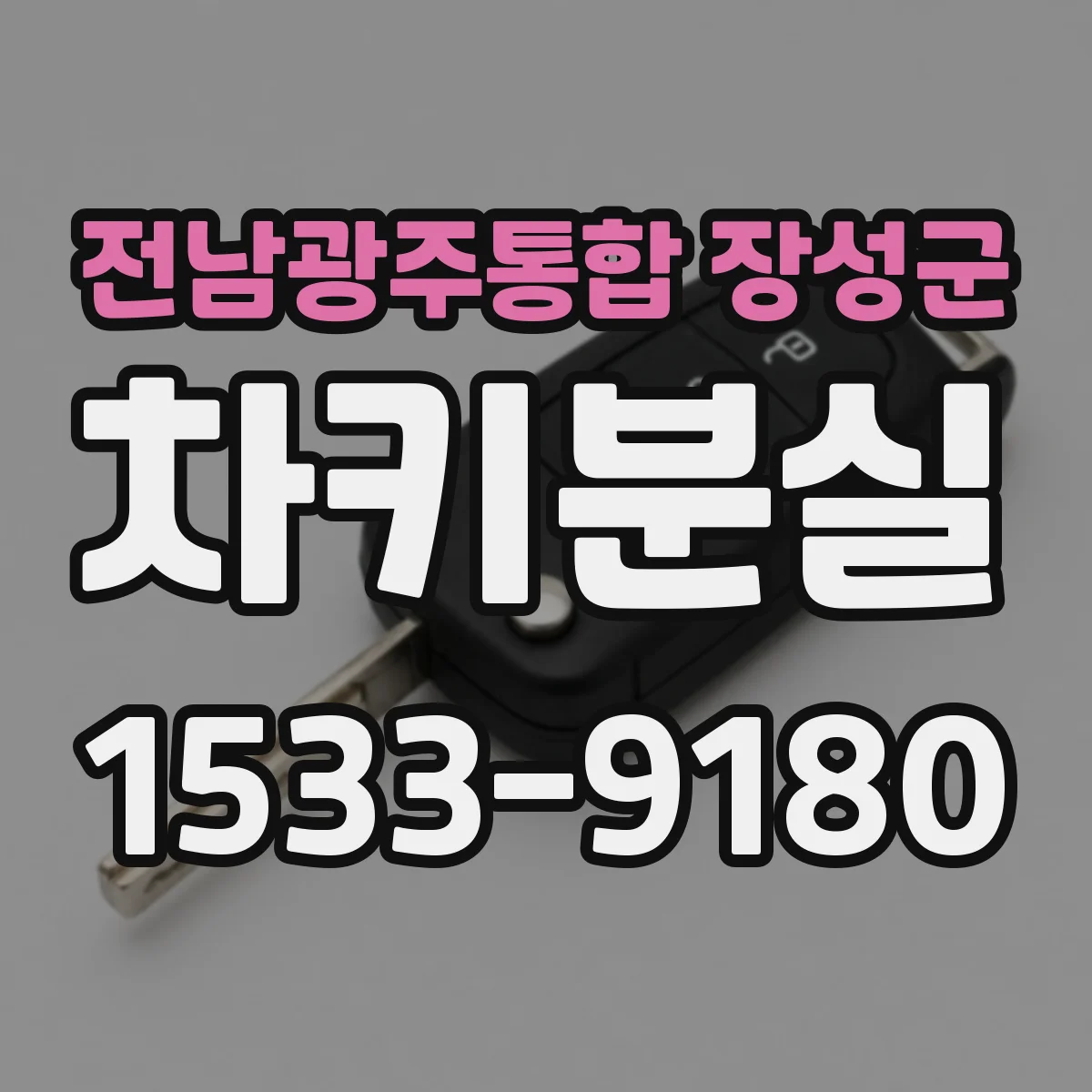 전남광주통합 장성군 차키분실