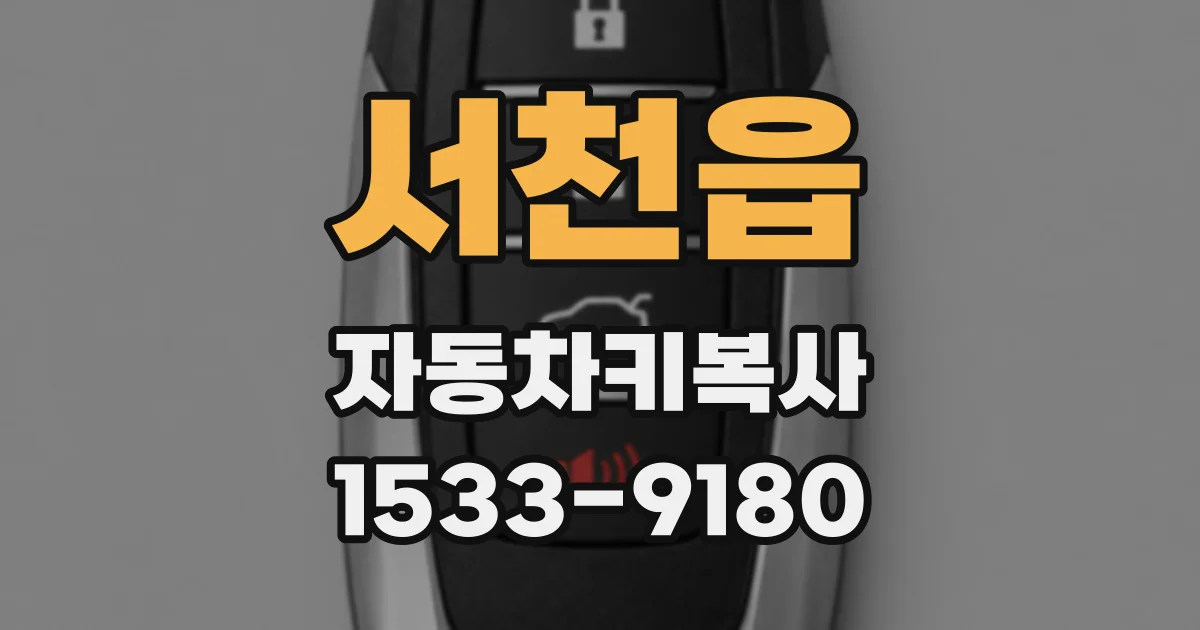 서천읍 자동차키복사