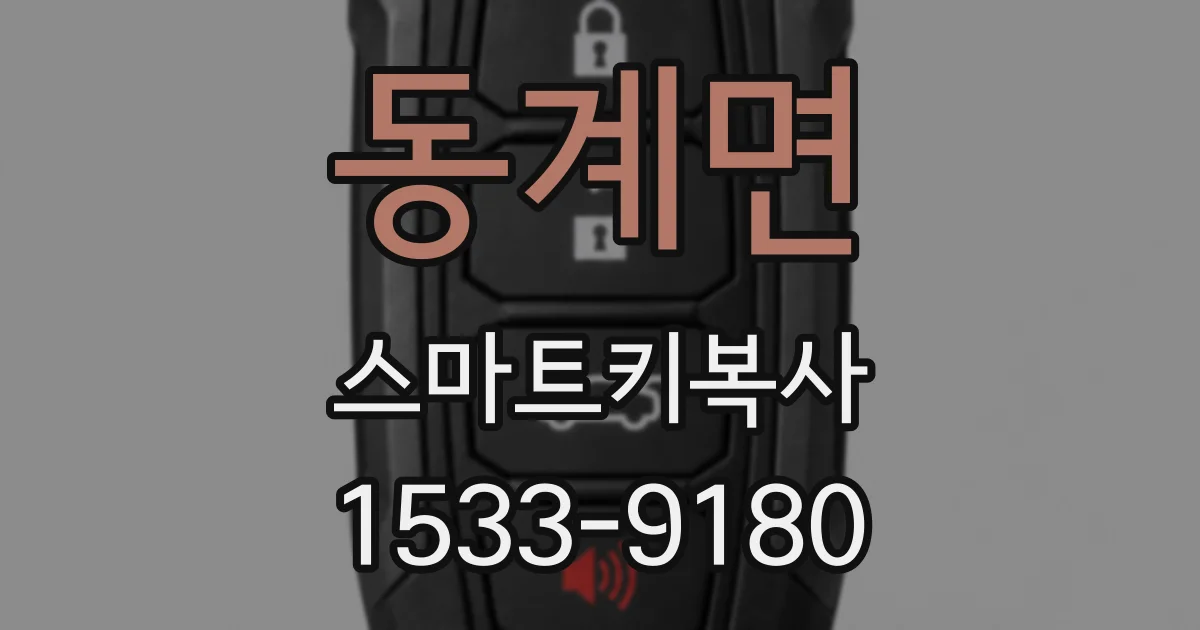 동계면 스마트키복사