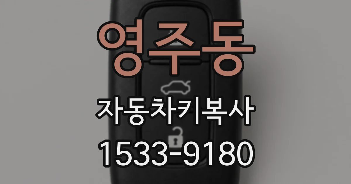 영주동 자동차키복사