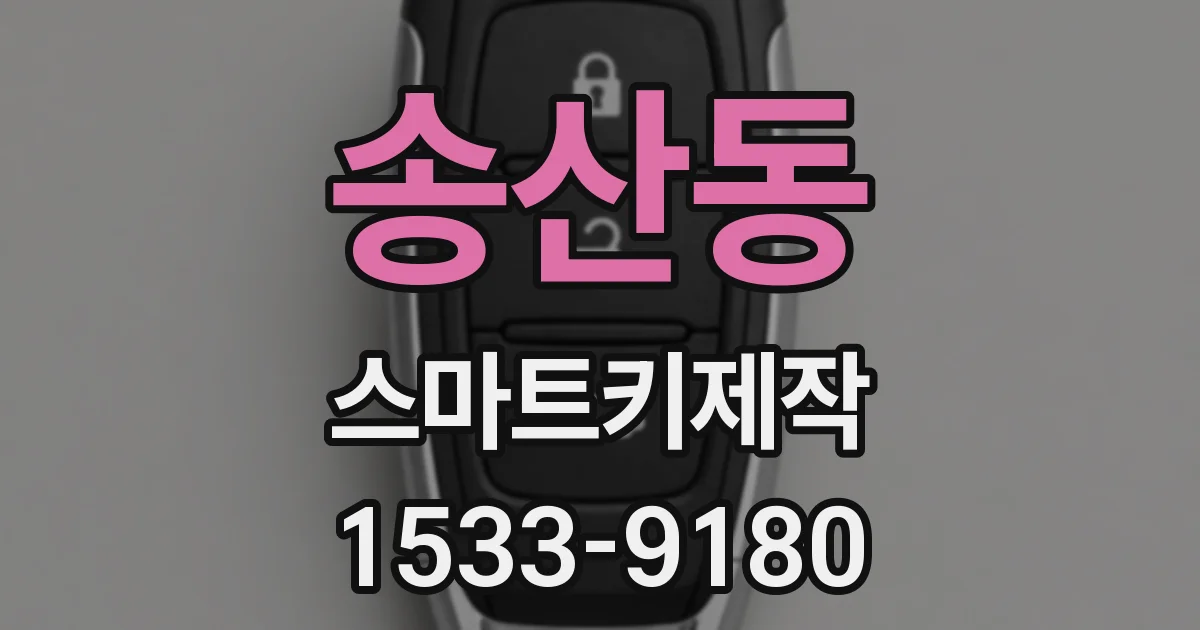 송산동 스마트키제작