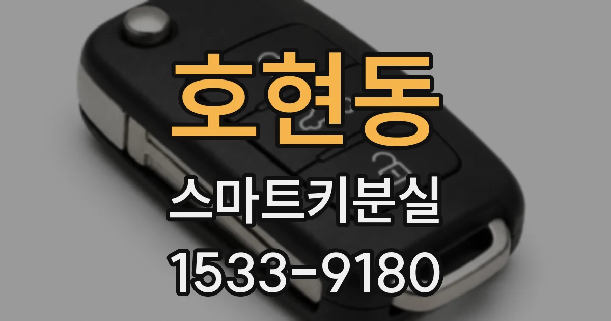 호현동 스마트키분실