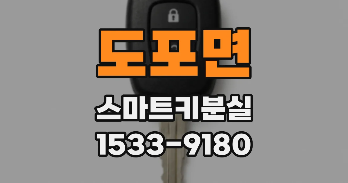 도포면 스마트키분실